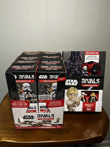 Funko Star Wars Rivals Bundle 16 Booster Packs + 1 Premier Expandable Game Systm