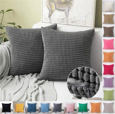 Kordsamt Maisstreifen Cord Dekokissen Kissenhülle Kissenbezüge Weich Sofakissen