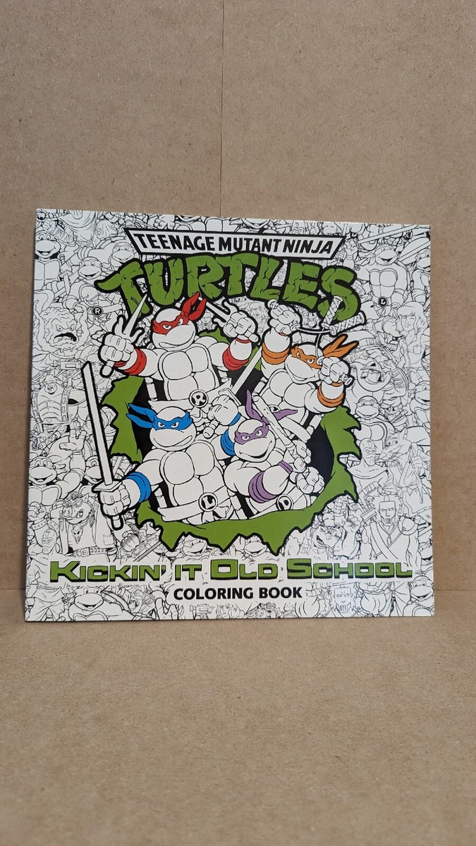 TMNT Kickin' It Old School Adult Coloring Book 9781524701369