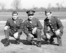 ORIGINAL VINTAGE PHOTO: Military Men Male Uniform Portrait WW2 WWII 40's 40s
