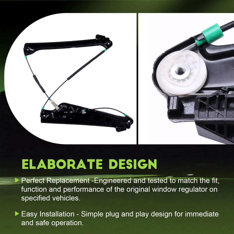 Regulador de janela dianteiro direito sem motor para BMW 745i 745Li 750i 750Li 760i - Imagem 4 de 4