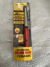 Royal Ceramic Curling Wand Hair Curler Electric 1  /1-1/2  Dual Voltage NEW CA 