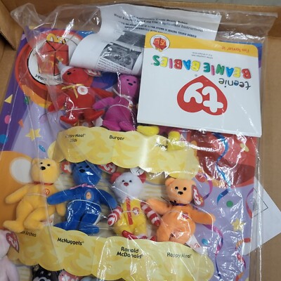 McDonald's Happy Meal Toys Teenie Beanie Babies 25th Anniversary