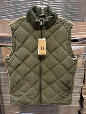 Boggi Milano Out Down Vest in Olive Green - Size L - NWT