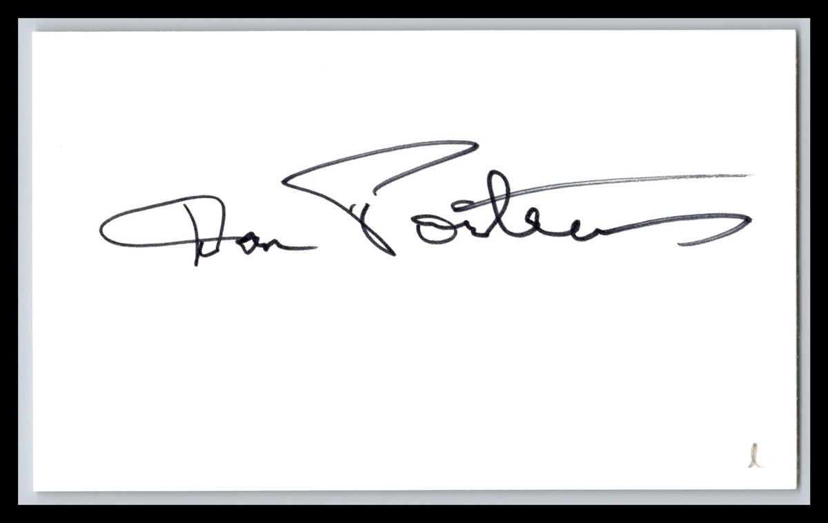 Don Porter - Actor & Stage - 3x5 Card - Signed / Autograph (e) | eBay