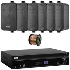 Pyle PT875BT Bluetooth Power Amp Receiver, 6x...