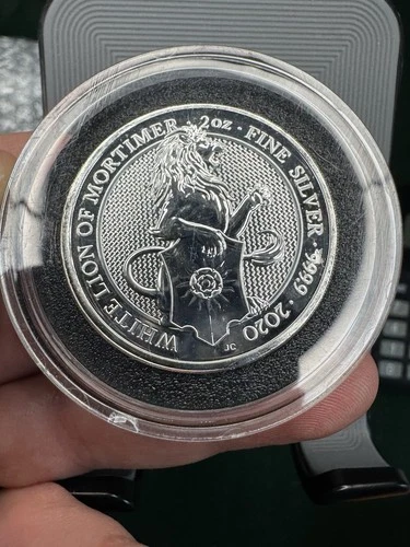 2020 Queens Beasts Silver 2 oz — photo from the most recent tracked eBay sale