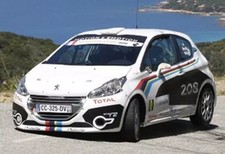 1/43 Peugeot 208 R2 2012 Tour de Corse Rally Sarrazin Veillas Diecast