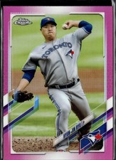 2021 Topps Chrome #123 Hyun-Jin Ryu Pink Refractor