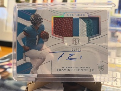 2021 Panini National Treasures - Travis Etienne Jr  Silver Holo /25 #RSC-TE  RPA