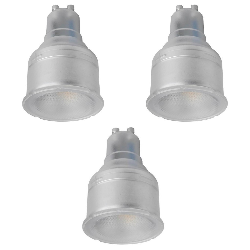 3 x Megaman 141510 LED Dimmable Long Neck Reflector Lamps Bulbs GU10 2700K 4.3W