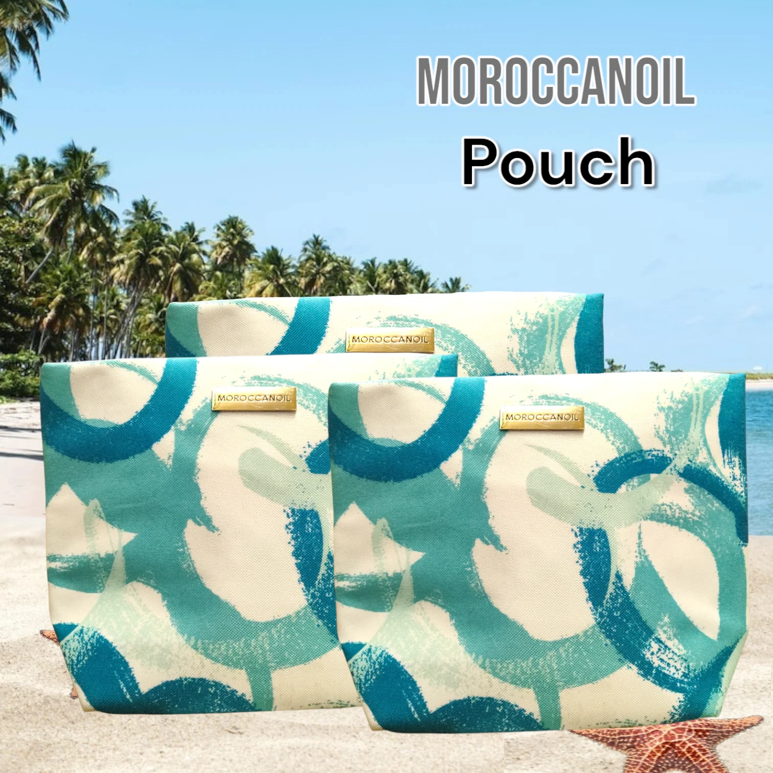 Moroccanoil Beaute Makeup Bag Pouch Cosmetic Bag free shipping LOT OF 3