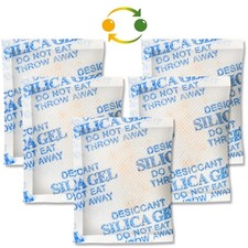 150 Packets 5g 5 Grams Silica Gel Desiccant Pack Moisture Absorber Reusable Lot