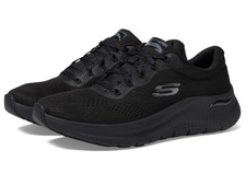 Skechers Arch Fit 2.0 Big League Athletic Sneaker Shoes 150051 Black Womens 9