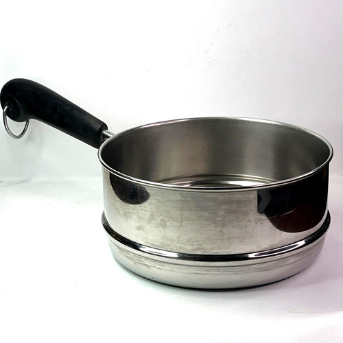 Vtg Revere Ware Stainless 2 & 3 QT Steamer Strainer Insert - 7.25" Diameter