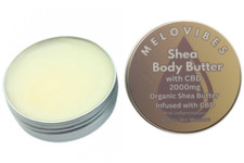 CBD Skin Rub w/ 2000mg CBD Shea Butter Body Balm 25ml Dbl Strength Pain Relief