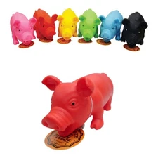 Squeeze Me  Color Piggie  with Sound  Animolds Squeeze Pig Toys 8"