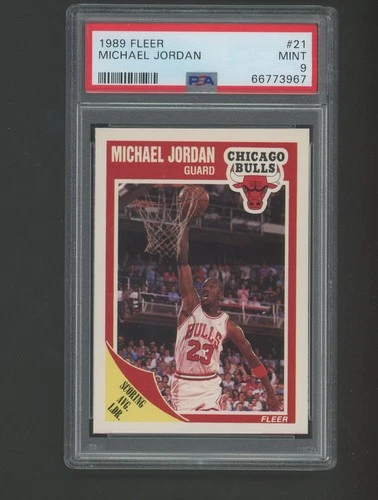 Michael Jordan 1989 Fleer #21 PSA 9 MINT