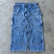 Vintage Y2K blue Carhartt double knee work wear carpenter pants