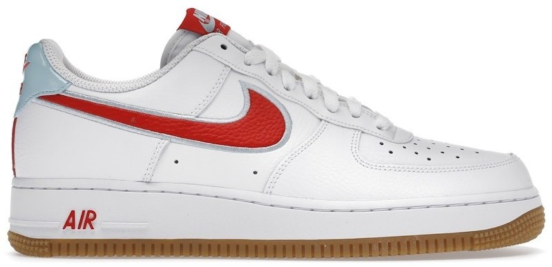 スニーカー NIKE AIR FORCE 1 LX WHITE/CHILE RED