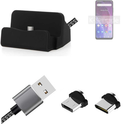 Ladestation für Cubot P60 + USB-Typ C u. Micro-USB-Adapter