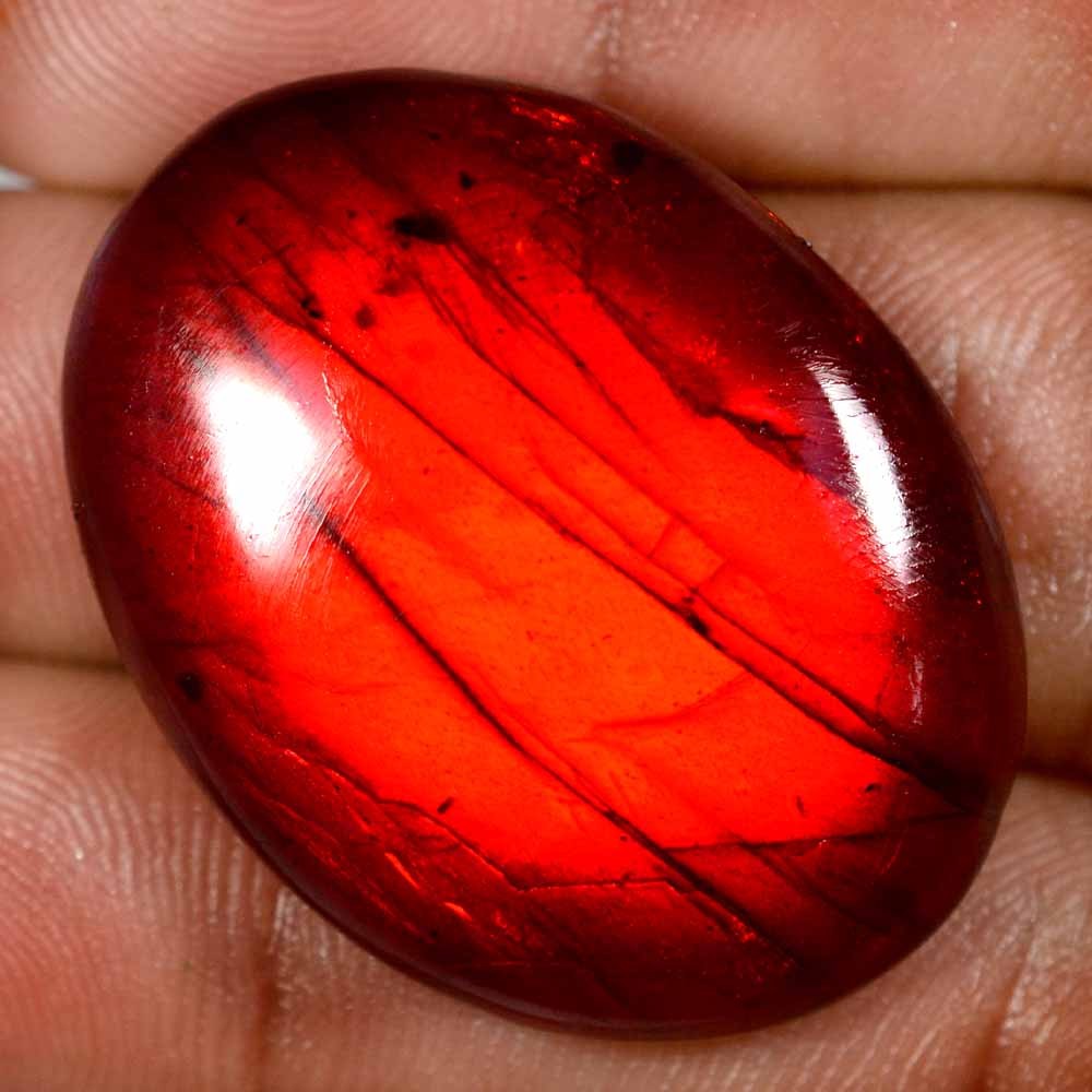ラブラドライト　ピンクフラッシュ 55.85 Cts Natural Pink Flash Labradorite Cabochon 26 x 35 mm Loose