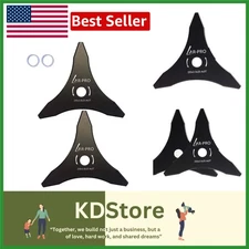 10" Carbon Steel Brush Cutter Blades Kit – Universal 2-Pack for Weed & Brush ...