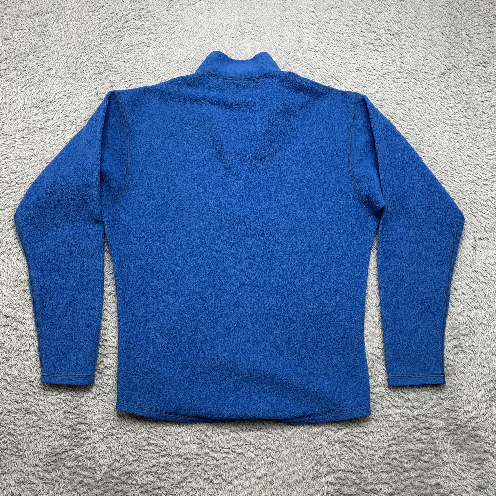 Vintage Made In USA Black Diamond Fleece Pullover Mens M Blue 1/4 Zip image 2