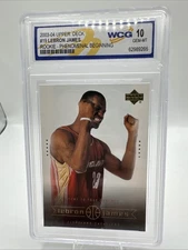 LeBron James rookie card upper deck WCG 10 GEM-MT