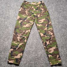 Polo Ralph Lauren Sweatpants Boys M 10-12 Green Camouflage Fleece Lined Mid Rise
