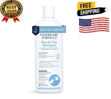 Veterinary Formula Clinical Care Flea Tick Shampoo for Dogs and Cats, 16 fl oz
