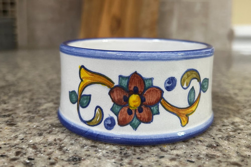 Pillar Candle Coaster~Piccadilly~Conca De, MArini~Dipinto A Mano~Italian Pottery
