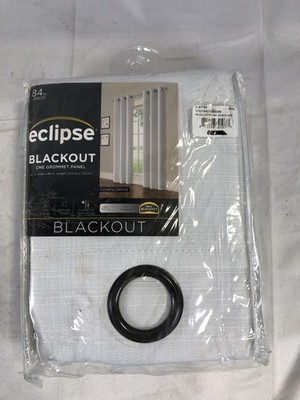 Eclipse Blackout Cohen Grommet Curtain Panel 42''x84'' White