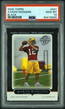 2005 Topps Aaron Rodgers Black PSA 10
