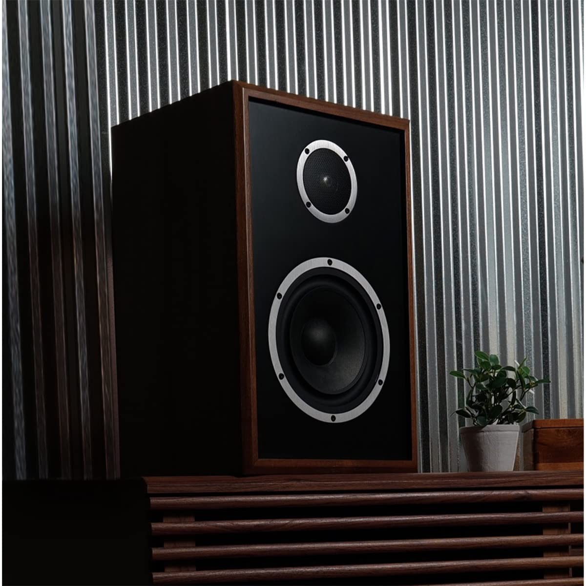 KLH Model Three Acoustic Suspension Bookshelf Speaker - Walnut - Each