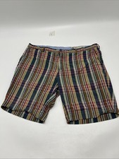 Polo Ralph Lauren Mens India Madras Plaid Casual Chino Shorts Size 40