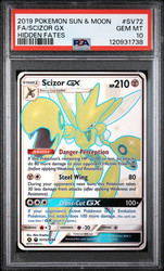 Scizor GX SV72/SV94 Hidden Fates Shiny Vault Shiny Holo Rare