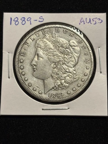 1889-S Morgan Silver Dollar $1 Choice AU Key Date San Francisco