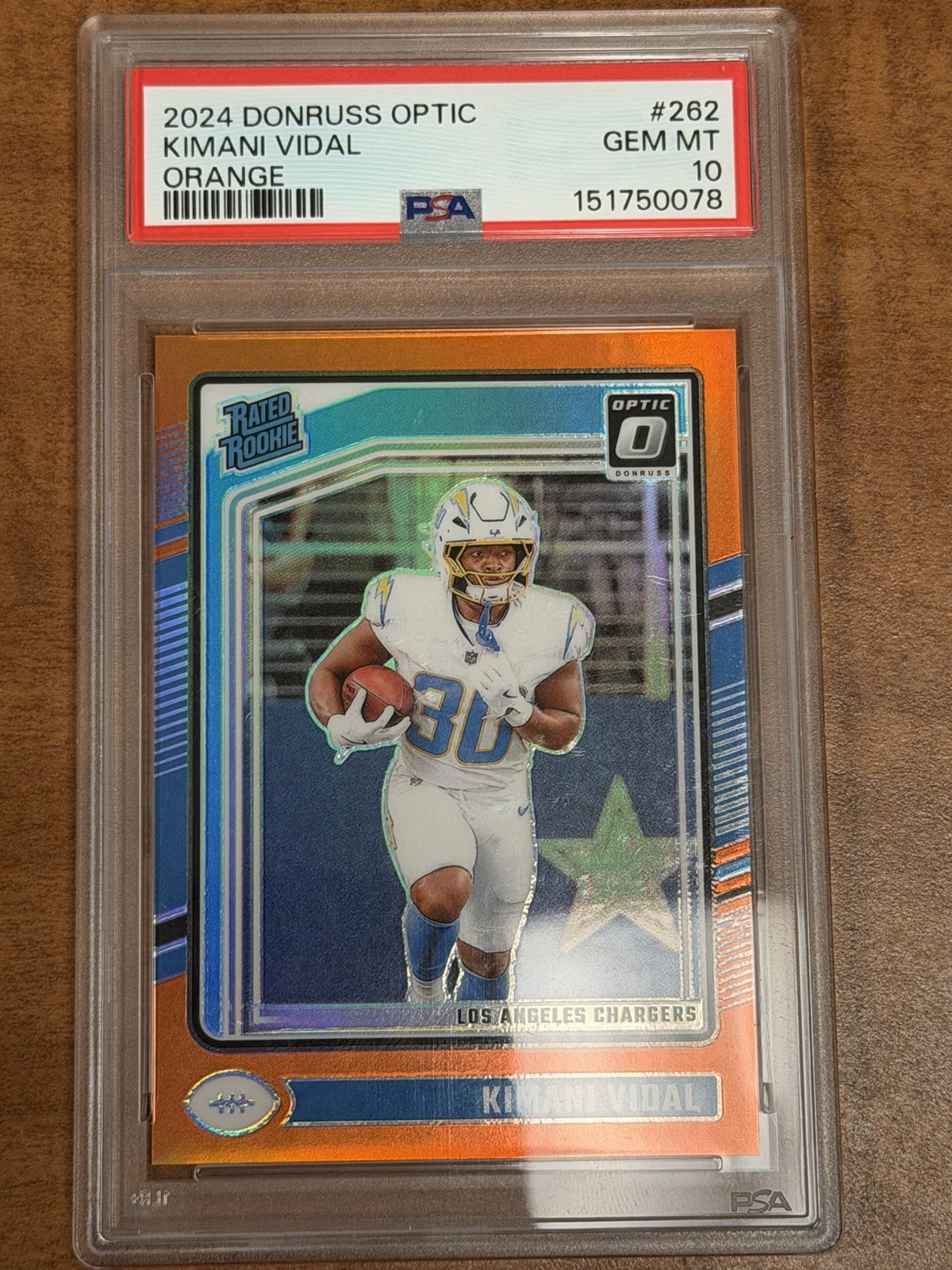 Kimani Vidal Panini Donruss Optic #262 Orange