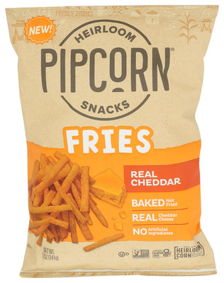Pipcorn Fries Cheddar 5 Oz (Pack of 12)