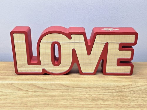 Valentines Day Mirrored Red Decoration Freestanding Love Sign