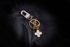 100 . Authentic Louis Vuitton Charm with unbranded Bagcharm / keychain white