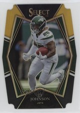 2021 Panini Select Premier Level Black & Gold Prizm Die-Cut Ty Johnson #127 e7k