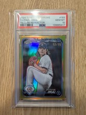 Tatsuya Imai 2024 Topps Chrome NPB #193 Yellow Refractor 12/75 PSA10