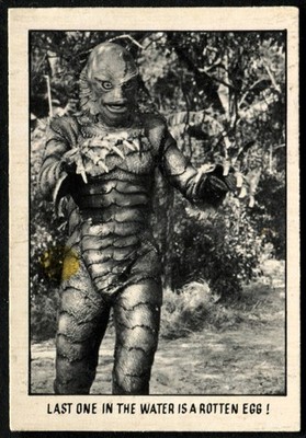Trade Card, A&BC Kaugummi, YOU'LL DIE SMACHING, CREATURE FEATURE, 1974, #20