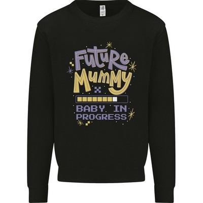 Future Mummy New Baby In Progress Schwangerschaft Kinder Sweatshirt Pullover