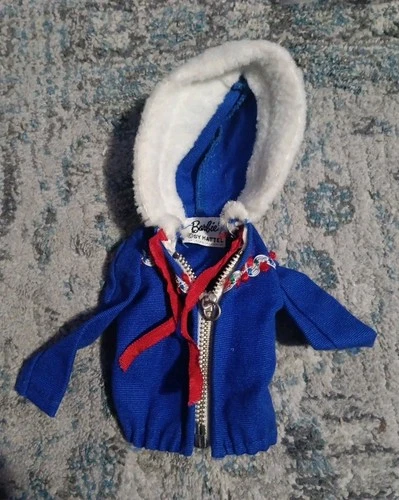 Vintage 1960s Barbie Doll Ski Queen #948 Blue Jacket