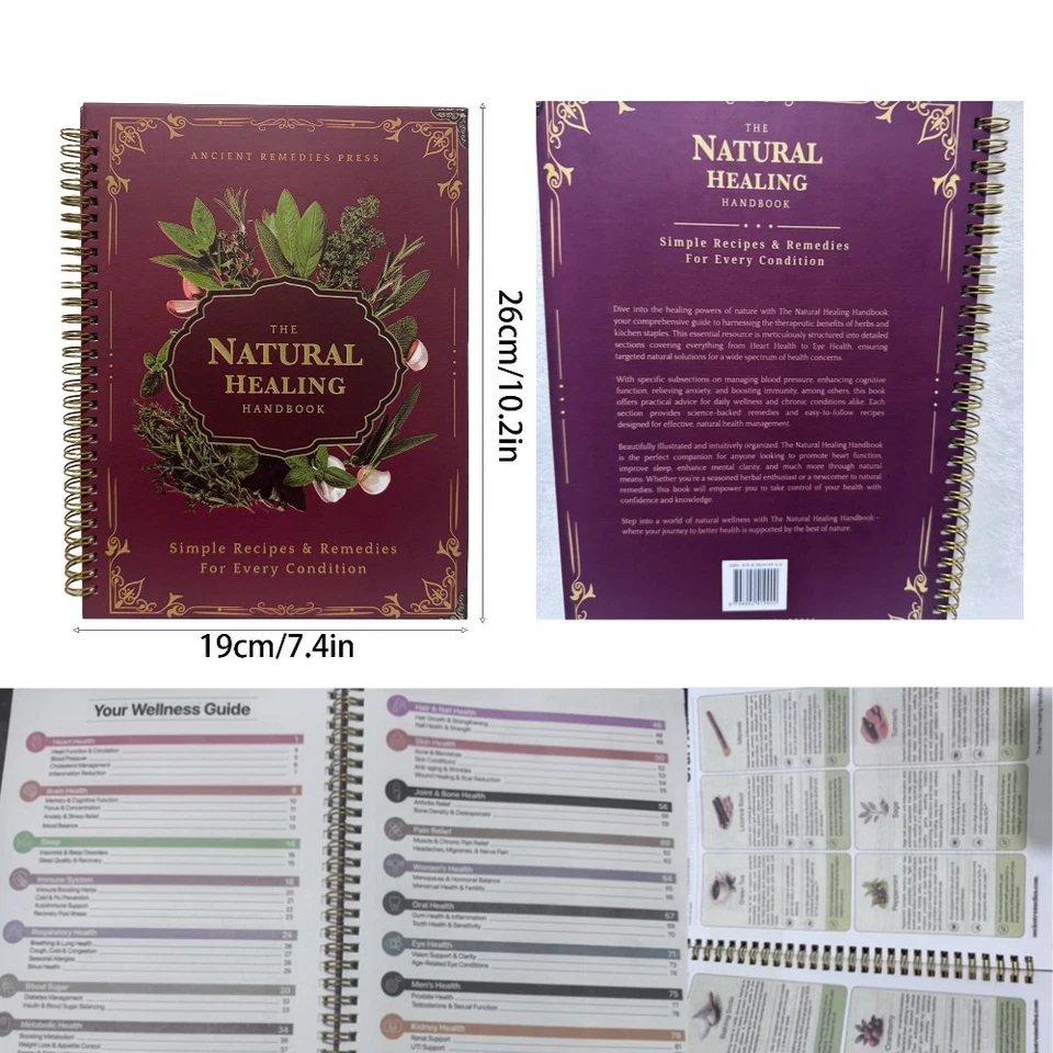 The Natural Handbook Bound For Herbal Remedies And Natural Recipes By Ancient UK - Image 2 of 4