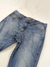 Wrangler Jeans Mens 38x33 (38x34 Tag) Light Blue Relaxed Boot Cut Retro Cowboy 