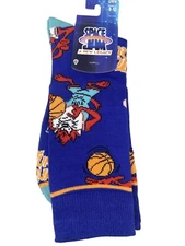 TAZMANIAN DEVIL Space Jam Tune Squad Basketball Adult Crew Socks NEW